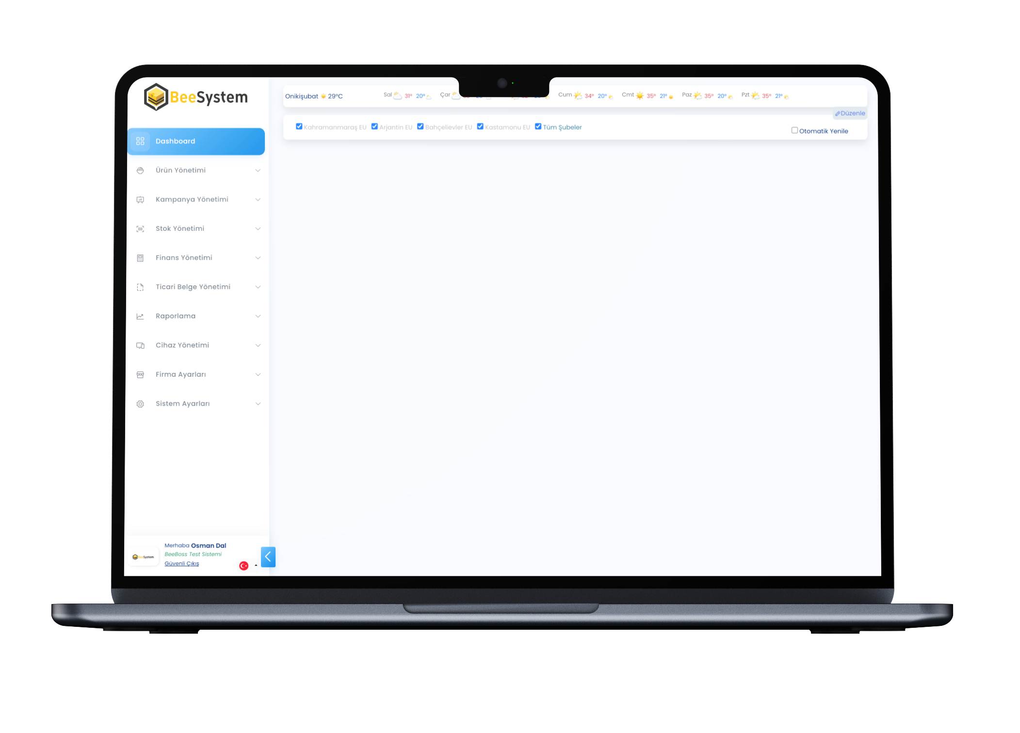 BeeYönetim Web Dashboard